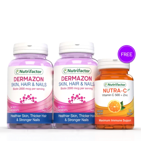 2 Dermazon + Free Nutra-C Plus Offer