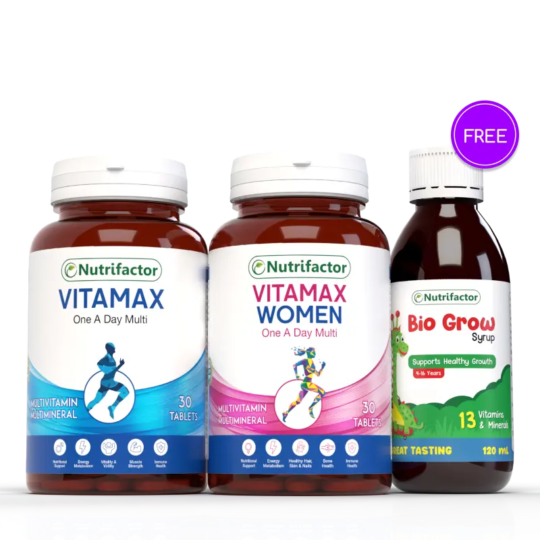 Family Pack (Vitamax + Free Biogrow Syrup)