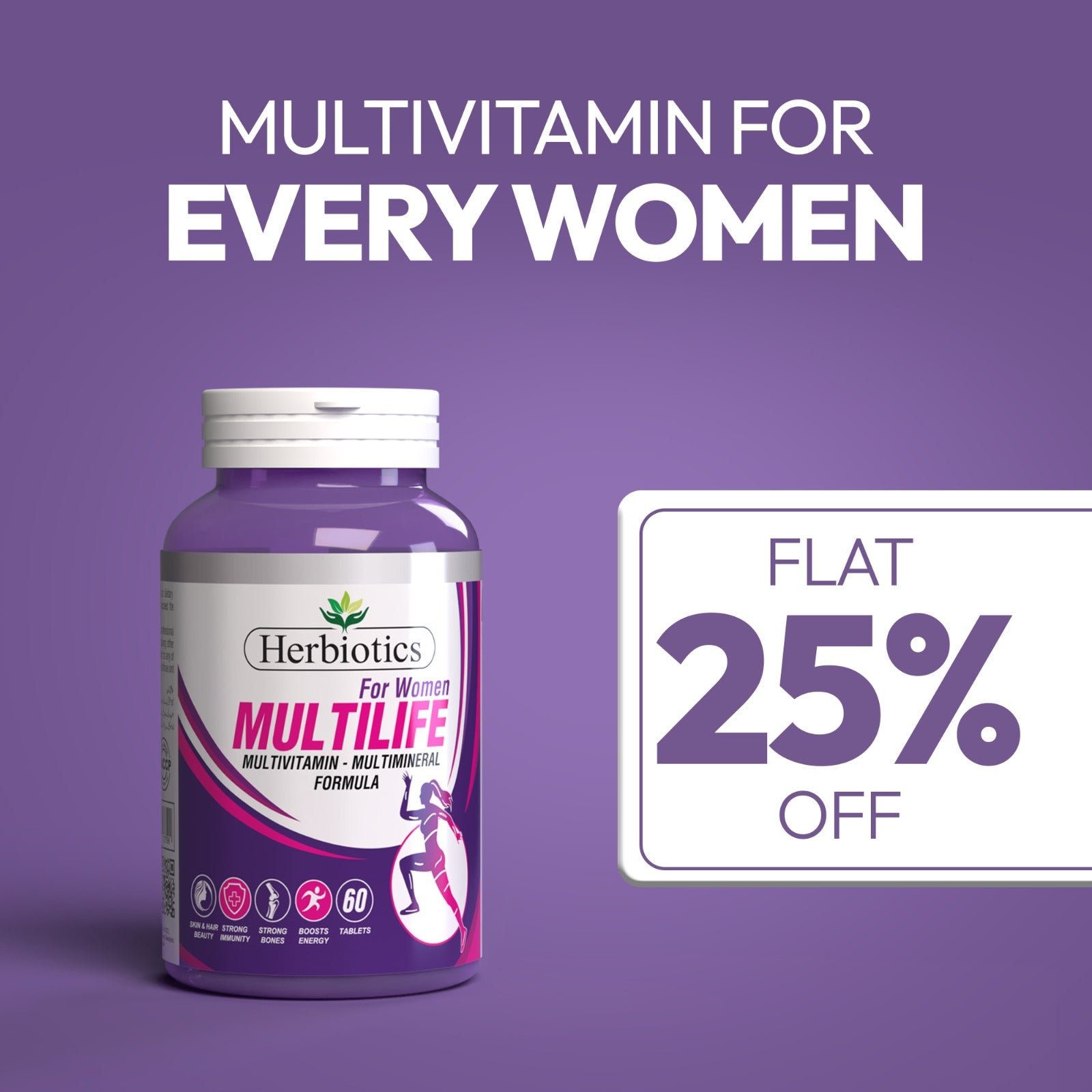Multilife Women Multivitamin | 22 Vitamins & Minerals | 60 Tablets Multilife Women Multivitamin | 22 Vitamins & Minerals | 60 Tablets